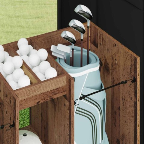 SZAFKA GOLFOWA GŁADKI STARE DREWNO 102X 45X 85,5CM