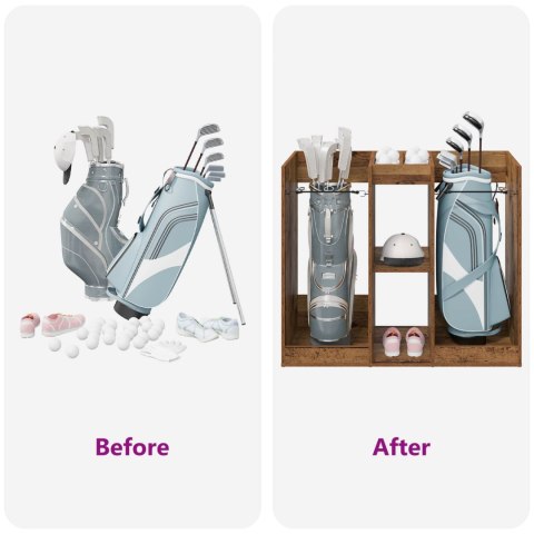 SZAFKA GOLFOWA GŁADKI STARE DREWNO 102X 45X 85,5CM