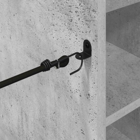 SZAFKA GOLFOWA Z KOŁEM GŁADKI BETONOWY SZARY 65X 45X 98CM