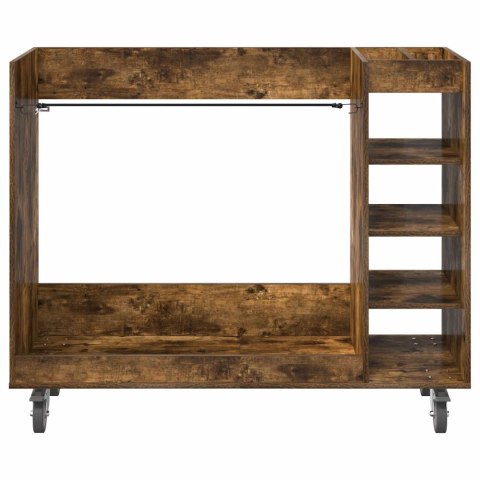 SZAFKA GOLFOWA Z KOŁEM GŁADKI DĄB WĘDZONY 120X 45X 98CM