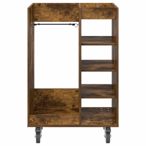 SZAFKA GOLFOWA Z KOŁEM GŁADKI DĄB WĘDZONY 65X 45X 98CM