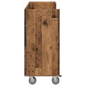 SZAFKA GOLFOWA Z KOŁEM GŁADKI STARE DREWNO 120X 45X 98CM