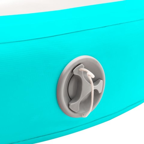 MATA GIMNASTYCZNA Z POMPKĄ 100X100X15CM PVC ZIELONA