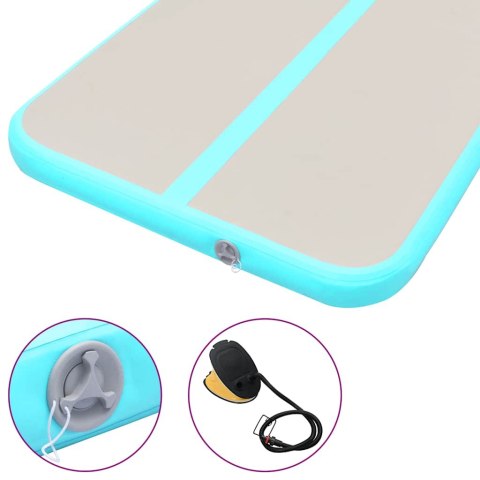 MATA GIMNASTYCZNA Z POMPKĄ 500X100X10CM PVC ZIELONA