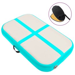 MATA GIMNASTYCZNA Z POMPKĄ 60X100X15CM PVC ZIELONA