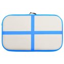 MATA GIMNASTYCZNA Z POMPKĄ 60X100X20CM PVC NIEBIESKA