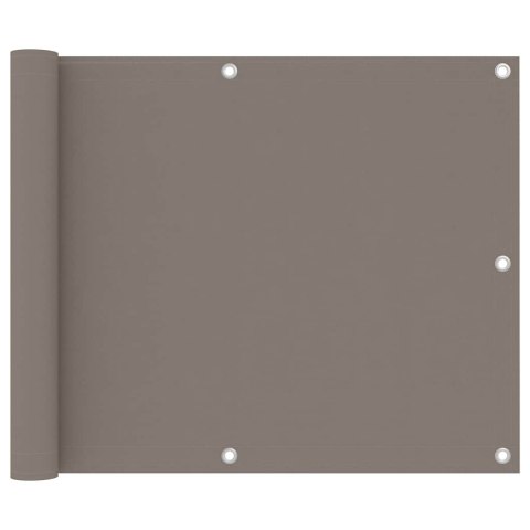 PARAWAN BALKONOWY KOLOR TAUPE 75X600CM TKANINA OXFORD