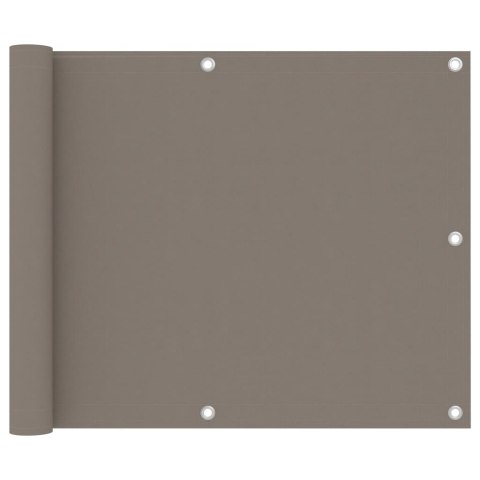 PARAWAN BALKONOWY TAUPE 75X400CM TKANINA OXFORD