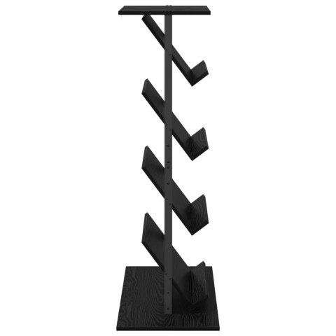 REGAŁ NA GAZETY Z PÓŁKĄ CZARNY DĄB 68X 40X 123.5CM