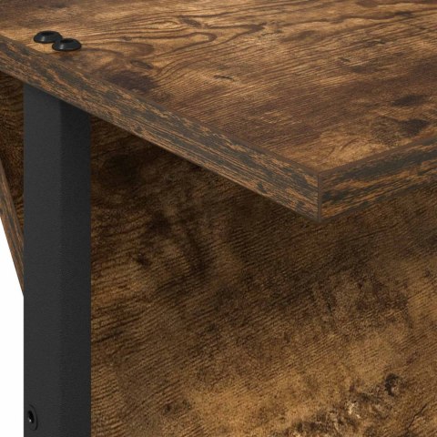 REGAŁ NA GAZETY Z PÓŁKĄ DĄB WĘDZONY 68X 40X 123.5CM