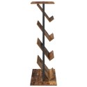 REGAŁ NA GAZETY Z PÓŁKĄ STARE DREWNO 68X 40X 123.5CM