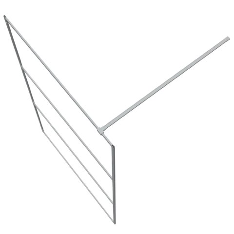 ŚCIANKA PRYSZNICOWA SREBRNA 115X195CM PRZEZROCZYSTE SZKŁO ESG