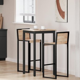 STÓŁ BAROWY NATURALNY 60X60X105CM LITE DREWNO SOSNOWE