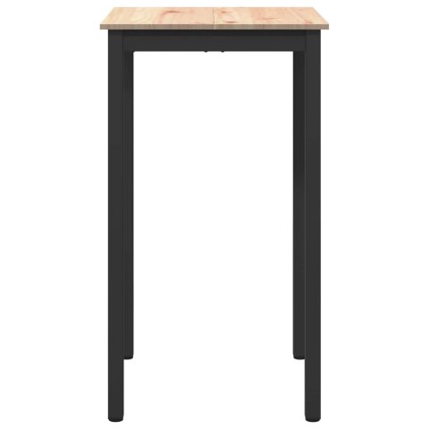 STÓŁ BAROWY NATURALNY 60X60X105CM LITE DREWNO SOSNOWE