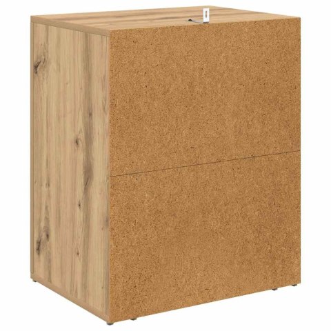 SZAFKA NOCNA Z SZUFLADĄ DĄB RZEMIEŚLNICZY 35X 50X 60CM