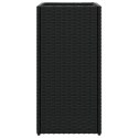 DONICE OGRODOWE 2 SZT. CZARNE 30X30X60CM RATTAN PE