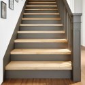 STOPNIE SCHODOWE 8 SZT. SUROWE 100X30X2CM LITE DREWNO DĘBOWE