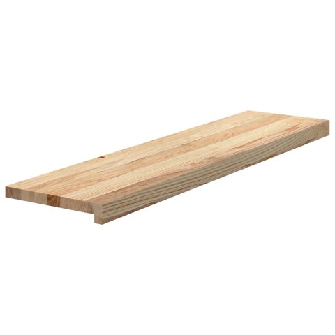 STOPNIE SCHODOWE 8 SZT. SUROWE 100X30X2CM LITE DREWNO DĘBOWE