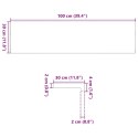 STOPNIE SCHODOWE 8 SZT. SUROWE 100X30X2CM LITE DREWNO DĘBOWE