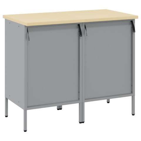 SZAFKA ROBOCZA Z SZUFLADĄ 2 PCS CZARNY I SZARY 100X 55X 85CM