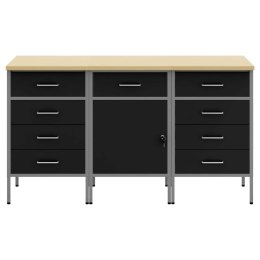 SZAFKA ROBOCZA Z SZUFLADĄ 3 PCS CZARNY I SZARY 150X 55X 85CM