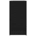 DONICA OGRODOWA OGRODOWA CZARNA 40X40X80CM RATTAN PE