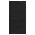 DONICA OGRODOWA OGRODOWA CZARNA 40X40X80CM RATTAN PE