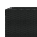 DONICA OGRODOWA OGRODOWA CZARNA 40X40X80CM RATTAN PE