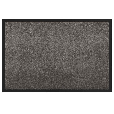 DYWANIK DRZWIOWY JASNOSZARY 60X40X1.2CM TKANINA TEDDY