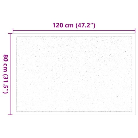 DYWANIK DRZWIOWY JASNOSZARY 60X40X1.2CM TKANINA TEDDY