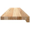 PARAPETY 2 SZT. SUROWE 100X20X2CM LITE DREWNO DĘBOWE