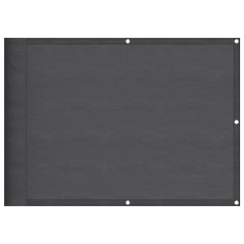 PARAWAN BALKONOWY ANTRACYT 75X1000CM 100% POLIESTER OXFORD