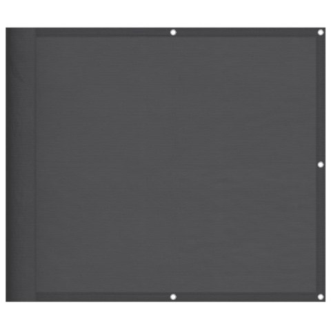 PARAWAN BALKONOWY ANTRACYT 90X700CM 100% POLIESTER OXFORD