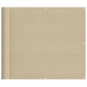 PARAWAN BALKONOWY BEŻOWY 90X1000CM 100% POLIESTER OXFORD