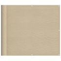 PARAWAN BALKONOWY BEŻOWY 90X800CM 100% POLIESTER OXFORD