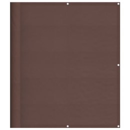 PARAWAN BALKONOWY BRĄZOWY 120X800CM 100% POLIESTER OXFORD