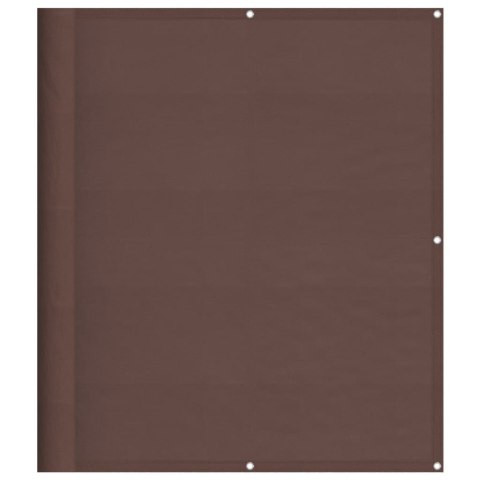 PARAWAN BALKONOWY BRĄZOWY 120X800CM 100% POLIESTER OXFORD