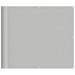 PARAWAN BALKONOWY JASNOSZARY 90X600CM 100% POLIESTER OXFORD