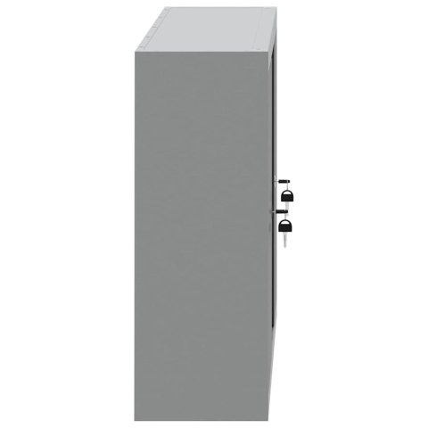 SZAFKA NA NARZĘDZIA Z PÓŁKĄ CZARNY I SZARY 50X 20X 55CM