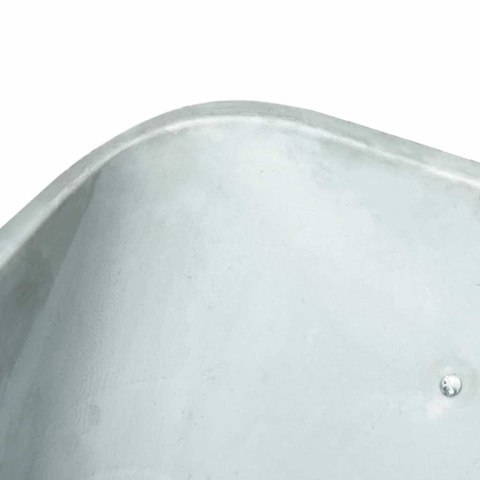 WÓZEK SREBRNY I CZARNY 141X 60X 57CM STAL