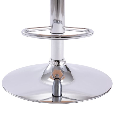 KRZESŁO BAROWE KREMOWE SZTUCZNA SKÓRA