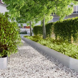 OBRZEŻA TRAWNIKOWE 20 SZT. 25X103CM STAL OCYNKOWANA