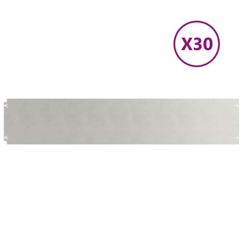 OBRZEŻA TRAWNIKOWE 30 SZT. 20X103CM STAL NIERDZEWNA