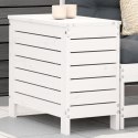 PODNÓŻEK OGRODOWY BIAŁY 62X31,5X52CM LITE DREWNO SOSNOWE