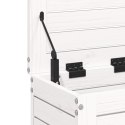 PODNÓŻEK OGRODOWY BIAŁY 62X31,5X52CM LITE DREWNO SOSNOWE