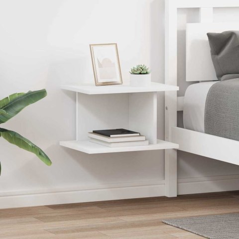 STOLIK NOCNY 2 SZT. BIAŁY 40X 30X 25CM