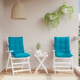PODUSZKI NA KRZESŁA Z NISKIM OPARCIEM 2 SZT. JASNONIEBIESKIE
