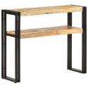 STOLIK TYPU KONSOLA 90X 30X 75CM SUROWE DREWNO MANGO
