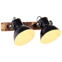 INDUSTRIALNA LAMPA ŚCIENNA CZARNA 45X25CM E27