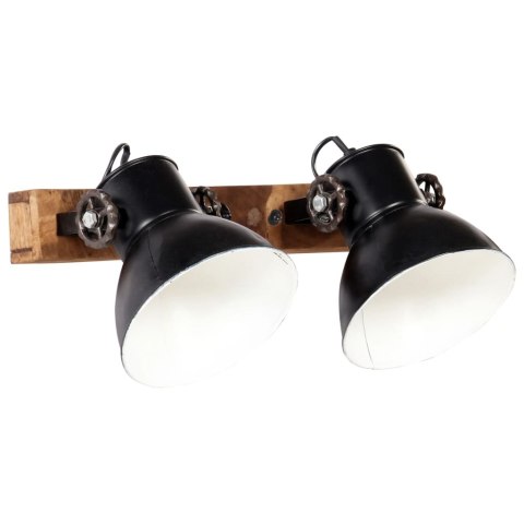 INDUSTRIALNA LAMPA ŚCIENNA CZARNA 45X25CM E27